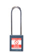  TEAL Steel Shackle safety padlock keyed alike long