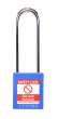 BLUE Steel Shackle safety padlock keyed differently long