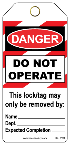 DO NOT OPERATE Contractor Tags (25/pk)
