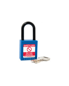 NC38 Nylon Shackle Safety padlock-BLUE