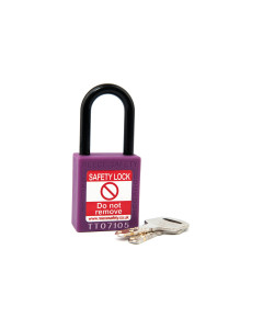 NC38 Nylon Shackle Safety padlock-PURPLE