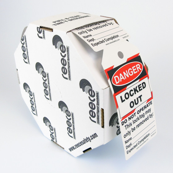 LOCKED OUT - DO NOT OPERATE - ROLL OF 250