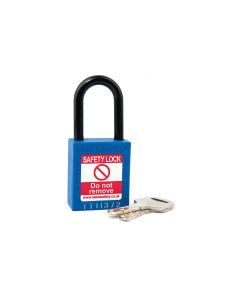 NC38 Nylon Shackle Safety padlock-BLUE