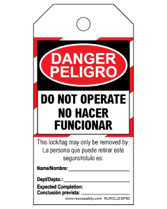 DO NOT OPERATE - BILINGUAL - ROLL OF 250
