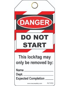 LOCKED OUT - DO NOT OPERATE Contractor Tags (25/pk)