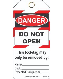 LOCKED OUT - DO NOT OPERATE Contractor Tags (25/pk)