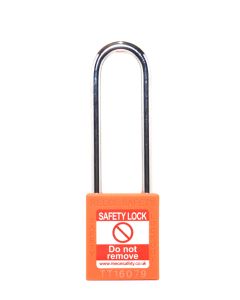  ORANGE Steel Shackle safety padlock keyed alike long