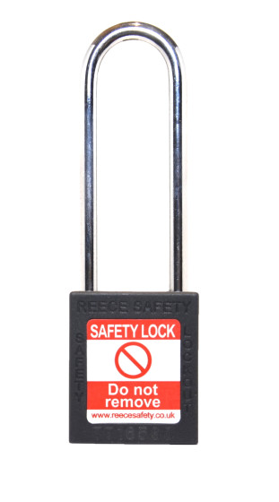  BLACK Steel Shackle safety padlock keyed differently long