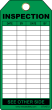 SCAFFOLD TAG - GREEN (100/pk)
