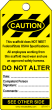 SCAFFOLD TAG - YELLOW (100/pk)