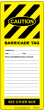 BARRICADE TAG INSERT - YELLOW (50/pk)