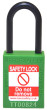 GREEN Plastic Shackle safety padlock keyed alike to KA30001