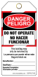 DO NOT OPERATE - BILINGUAL Contractor Tags (25/pk)