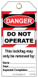 DO NOT OPERATE Contractor Tags (25/pk)