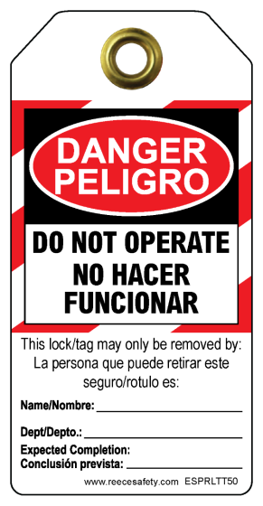 Peligro - No Hacer Funcionar (Pack of 10)