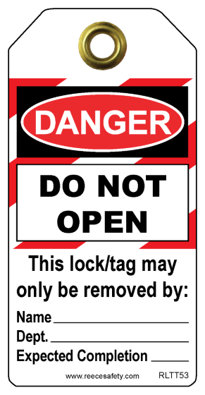 Danger - Do Not OpenTuff Tags (Pack of 10)