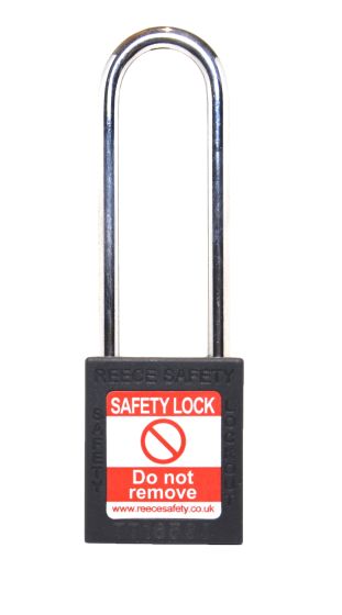 BLACK Steel Shackle safety padlock keyed alike 