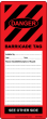 BARRICADE TAG INSERT - RED (50/pk)