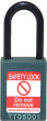 TEAL Plastic Shackle safety padlock keyed alike to KA30004