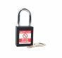  BLACK Steel Shackle safety padlock keyed alike to KA30008