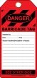 BARRICADE TAG - RED (100/pk)