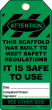 SCAFFOLD TAG - GREEN (100/pk)