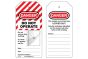 Self-Laminating Photo ID Lockout Tag - OSHA 'Danger Do Not Operate This Equipment Locked Out' - 10pk