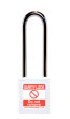  WHITE Steel Shackle safety padlock keyed alike long