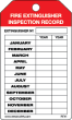 Fire Extinguisher Inspection Record Tag (25/pk)