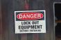 Lockout Sign - Caution Lockout Out for Safety
