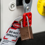 Aluminium bodied safety padlock with steel shackle-brown-Keyed to Differ