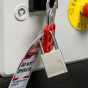 SILVER Aluminium Safety padlock keyed alike