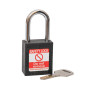  BLACK Steel Shackle safety padlock keyed differently