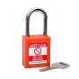 ORANGE Steel Shackle safety padlock keyed alike to KA30006