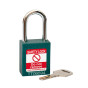  TEAL Steel Shackle safety padlock keyed alike to KA30004