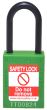  GREEN Plastic Shackle safety padlock keyed alike to KA30001