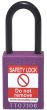  PURPLE Plastic Shackle safety padlock keyed differently