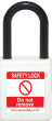  WHITE Plastic Shackle safety padlock keyed alike to KA30009