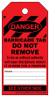 BARRICADE TAG RED - ROLL OF 250