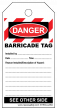 BARRICADE TAG WHITE - ROLL OF 250