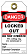 Danger - Locked out Tuff Tags (Pack of 10)