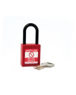 NC38 Nylon Shackle Safety padlock-RED
