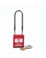 Nylon body Safety Padlock - 75mm clearance Steel Shackle