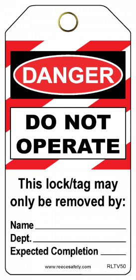 DO NOT OPERATE Contractor Tags (25/pk)