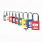 Nylon body Safety Padlock - 38mm clearance Steel Shackle