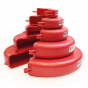 Valve Cover to fit handwheel 25mm to 70mm-RED