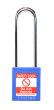  BLUE Steel Shackle safety padlock keyed alike long