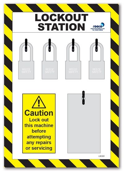 4 Lock Lockout Station For Existing Equipment