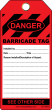 BARRICADE TAG - RED (100/pk)