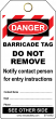 BARRICADE TAG - WHITE (100/pk)